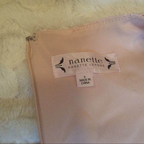 NWT Nanette Lepore Pale Pink Fit and Flare - Picture 5 of 5